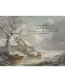 Winter Scene Quote Canvas Christmas Art