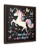 Unicorn Diabetes Wall Art, Rainbow Wall Art