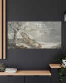 Winter Scene Quote Canvas Christmas Art