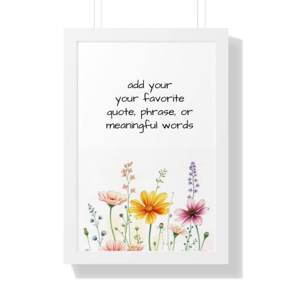 Custom  Watercolor Saying Quotes or  Words Poster