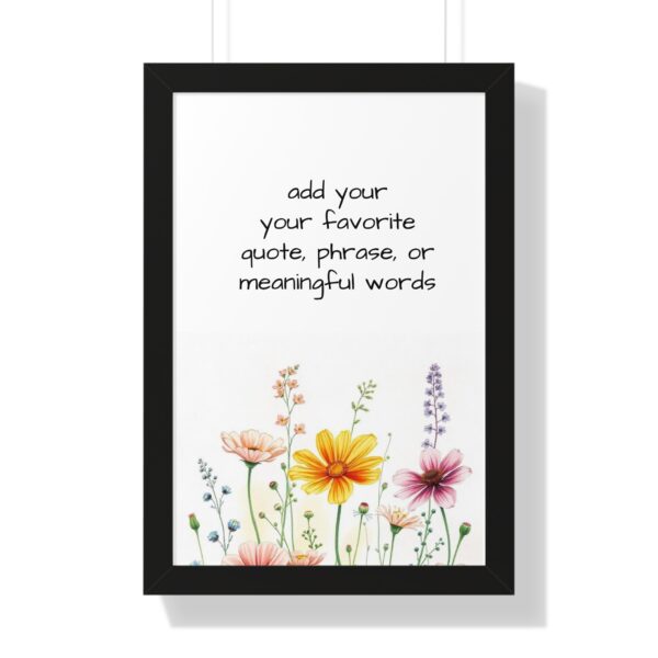 Custom  Watercolor Saying Quotes or  Words Poster