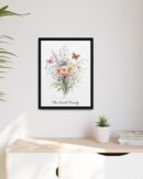 Personalized Birth Flower Family Bouquet Print