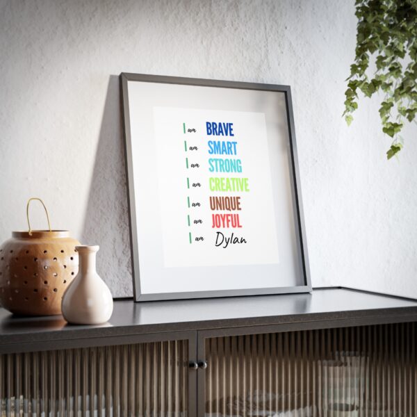 Personalized Positive Affirmation Poster for Kids