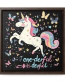 Unicorn Diabetes Wall Art, Rainbow Wall Art