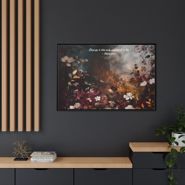 Moody Vintage Flowers Oil Painting, TV Wall Art