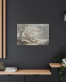 Winter Scene Quote Canvas Christmas Art