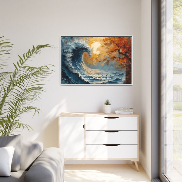 Original Ocean Abstract Sunset Oil Painting