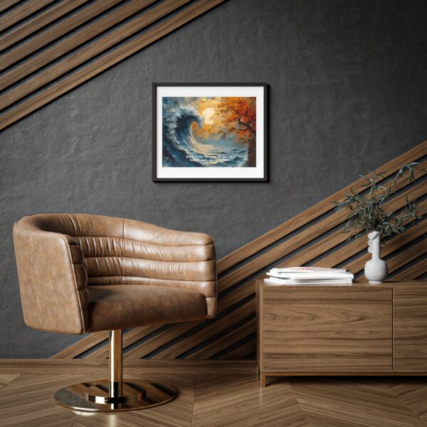 Abstract Sunset Landscape Ocean Oil Painting