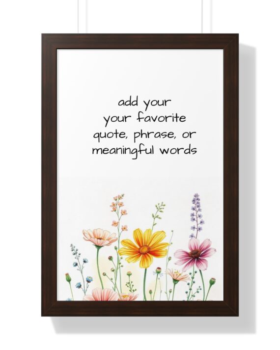 Custom  Watercolor Saying Quotes or  Words Poster