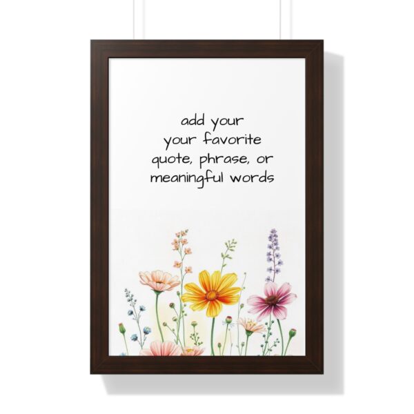 Custom  Watercolor Saying Quotes or  Words Poster