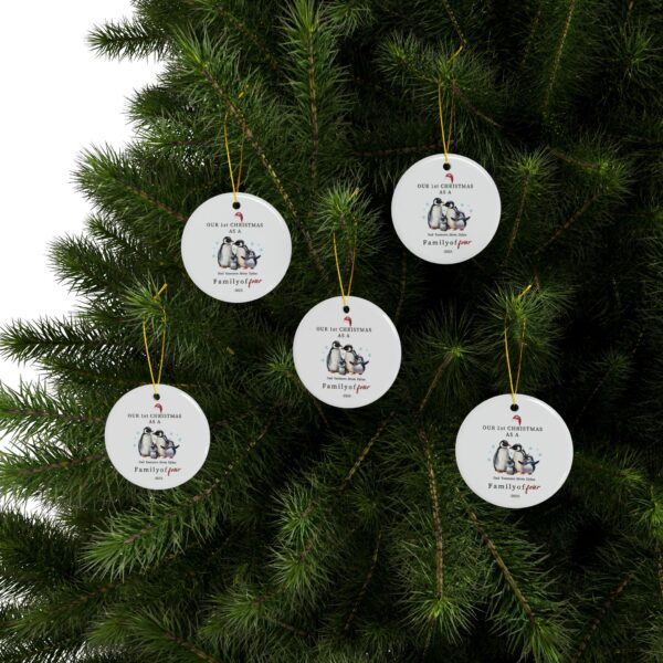 Personalized Christmas Ornaments Family of 4,5,6