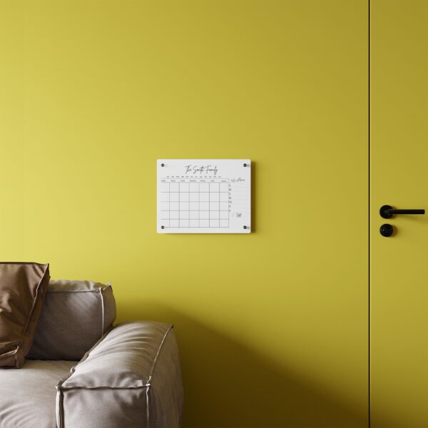 Personalized Wall-Mounted Acrylic Dry Erase Calendar