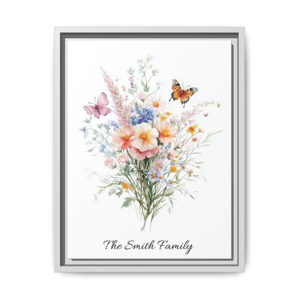 Personalized Birth Flower Family Bouquet Print