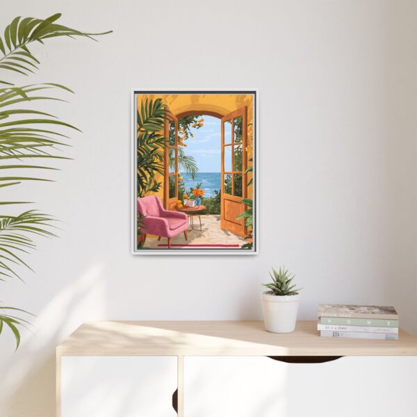 Henri Matisse Framed Canvas Open window