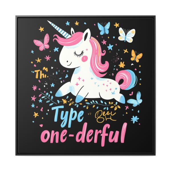 Type One-Derful Unicorn Framed Poster