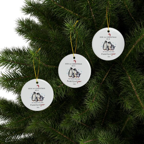 Personalized Christmas Ornaments Family of 4,5,6