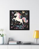Unicorn Diabetes Wall Art, Rainbow Wall Art