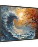 Original Ocean Abstract Sunset Oil Painting