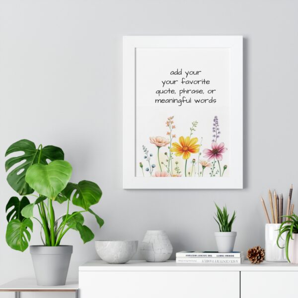 Custom  Watercolor Saying Quotes or  Words Poster