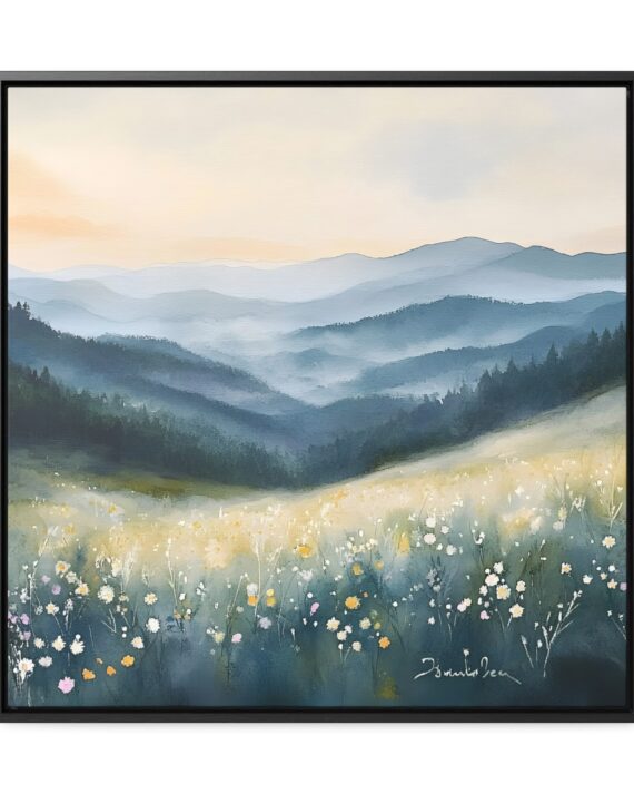 Watercolor of Spring Flowers in the Smoky Mountains