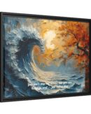 Original Ocean Abstract Sunset Oil Painting