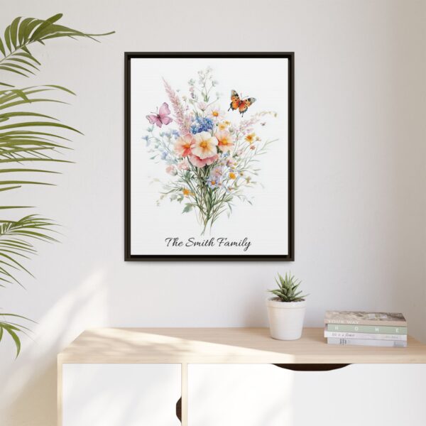 Personalized Birth Flower Family Bouquet Print