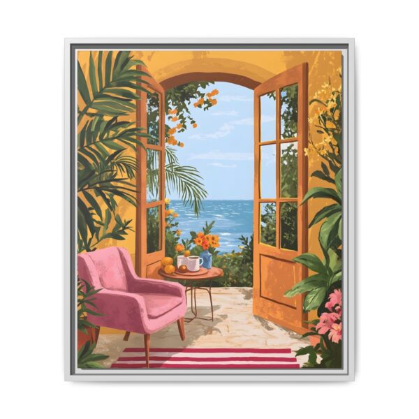 Henri Matisse Framed Canvas Open window