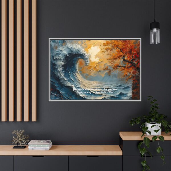 Original Ocean Abstract Sunset Oil Painting