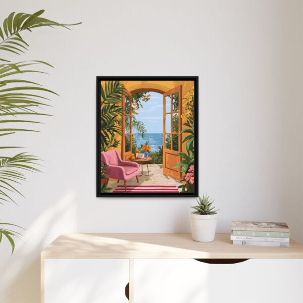 Henri Matisse Framed Canvas Open window