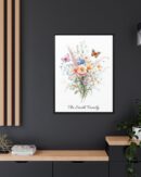 Personalized Birth Flower Family Bouquet Print