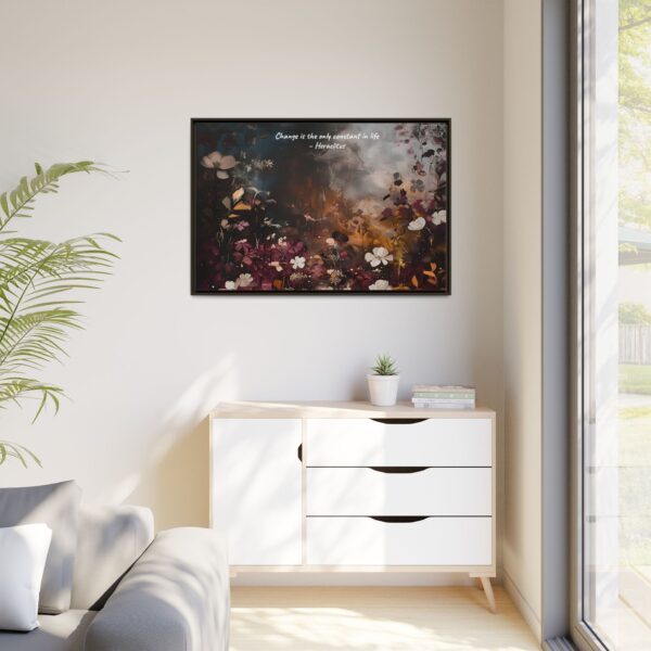 Moody Vintage Flowers Oil Painting, TV Wall Art