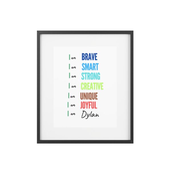 Personalized Positive Affirmation Poster for Kids