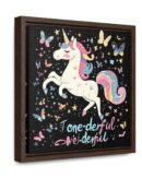 Unicorn Diabetes Wall Art, Rainbow Wall Art