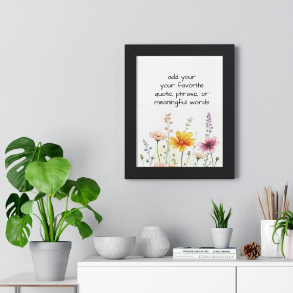 Custom  Watercolor Saying Quotes or  Words Poster