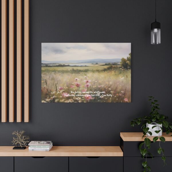 Wildflower Field Oil Painting Landscape Wall Art