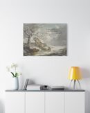 Winter Scene Quote Canvas Christmas Art