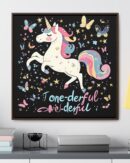 Unicorn Diabetes Wall Art, Rainbow Wall Art