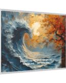 Original Ocean Abstract Sunset Oil Painting