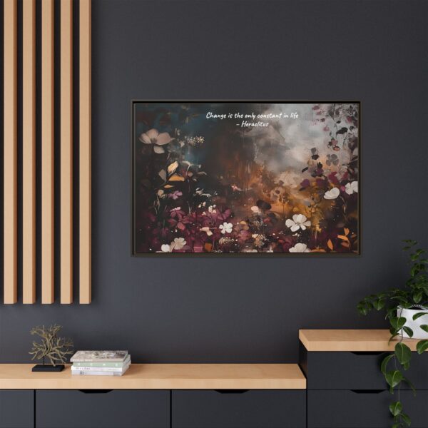 Moody Vintage Flowers Oil Painting, TV Wall Art