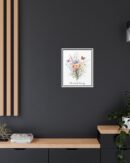 Personalized Birth Flower Family Bouquet Print