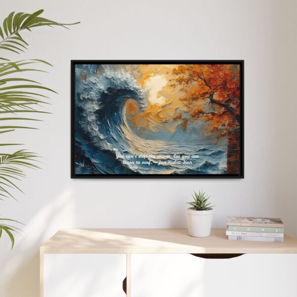 Original Ocean Abstract Sunset Oil Painting