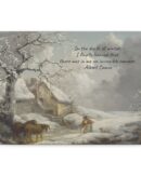 Winter Scene Quote Canvas Christmas Art