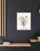 Personalized Birth Flower Family Bouquet Print