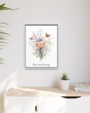 Personalized Birth Flower Family Bouquet Print