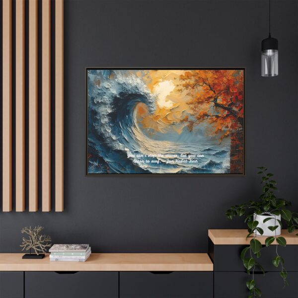 Original Ocean Abstract Sunset Oil Painting