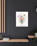 Personalized Birth Flower Family Bouquet Print