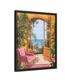 Henri Matisse Framed Canvas Open window