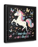 Unicorn Diabetes Wall Art, Rainbow Wall Art