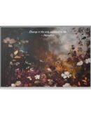 Moody Vintage Flowers Oil Painting, TV Wall Art