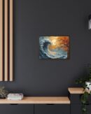 Original Ocean Abstract Sunset Oil Painting